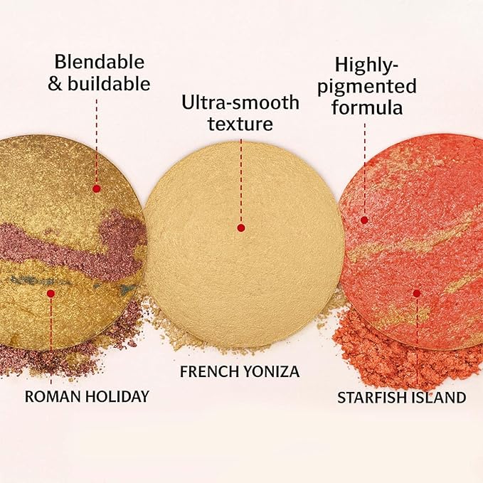 K'APEINE All in One Baked Makeup Palette, Dark Brown Eyeshadow, Blush Highlighter & Bronzer Face Kit Neutral Baked Powder Hign Pigment Full Face Makeup Set with Matte Shimmer Finish for Women-02#