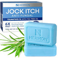 Hermon Jock Itch Antifungal Soap: Antifungal Bar with Tea Tree Oil Soothing Care & Relief of Itching, Burning & Scaling from Jock Itch, Athlete’s Foot & Ringworm – 2 Bars