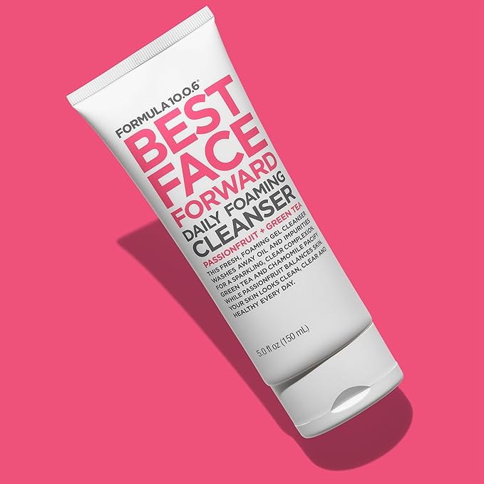 FORMULA 10.0.6 - Best Face Forward Daily Foaming Cleanser for Clear Complexion, Washes away Oil and Impurities, 5 fl oz (150ml)