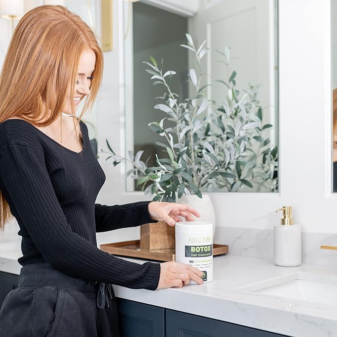 Botox Hair Treatment With Antifrizz, Soft Shiny Hair With Deep Hydration, Formaldehyde Free, Softens, Moisturizers, Adds Shine,volume control and hair smoothness,Brazilian 8.8 oz. /250g