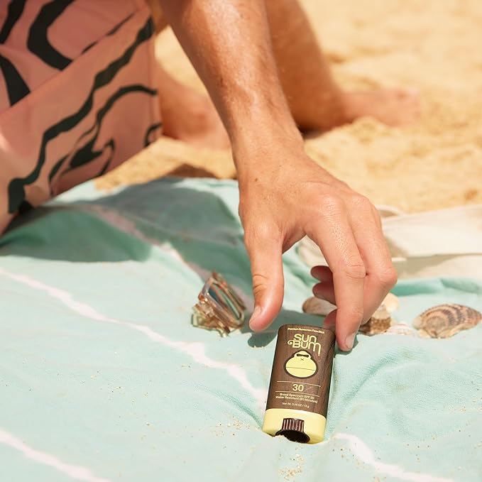 Sun Bum Original Spf 30 Sunscreen Face Stick Vegan and Hawaii 104 Act Compliant (Octinoxate & Oxybenzone Free) Broad Spectrum Moisturizing Roll-on UVA/UVB Sunscreen With Vitamin E 2 Pack