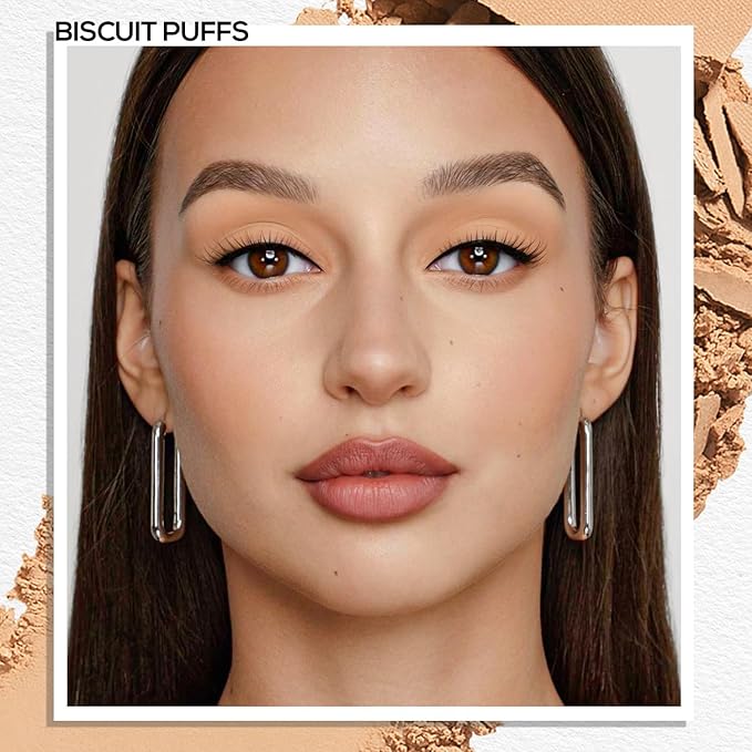 MAKI YIKA Puff Nude Matte Single Eye Shadow Palette for Women Pigmented Nude Eyeshadow Powder for Brown Eyes Color Stay Long Lasting Waterproof Eye Makeup Palette, #6