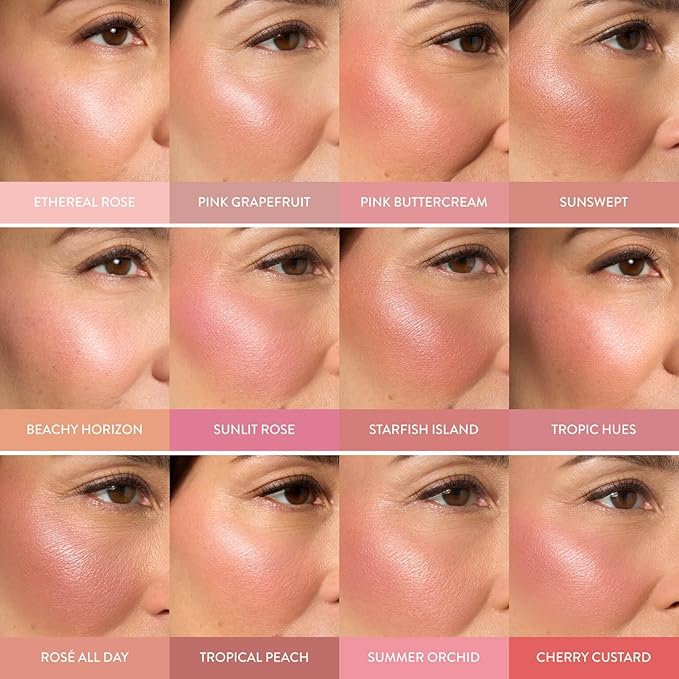 LAURA GELLER NEW YORK Baked Blush-n-Brighten for Mature Skin - 04 Cherry Custard - Powder Blush Won't Settle into Fine Lines - Buildable Natural Finish – Longlasting Formula - Made in Italy