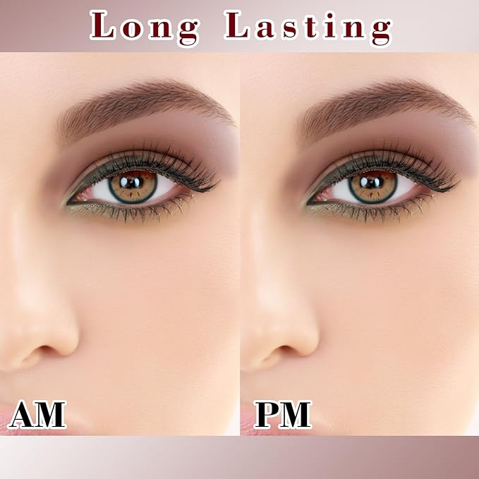 MEICOLY Matte Mauve Eyeshadow with Mirror,Taupe Eye Shadow Palette for Older Women and Girls,Pressed Powder Single Eyeshadow,Eye Makeup Eyelid Color,High Pigment,Waterproof