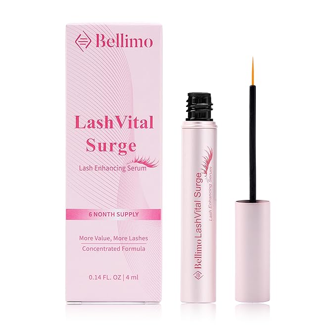 Lash Serum - Eyelash Serum for Thicker, Longer Eyelashes and Eyebrows with Natural Formula, Lashes Moisturization & Hydration, and Leak-Proof Design, for All Skin Types, 4ml