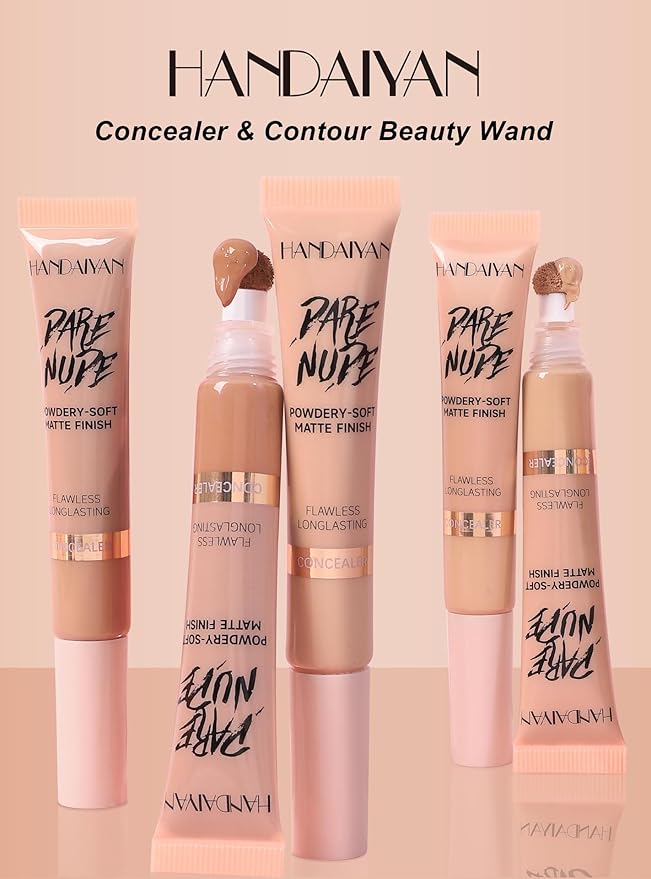 Sunnyvale Contour Stick With Cushion Applicator, Liquid Contour Wand, Cream Bronzer Concealer Stick Lightweight For A Naturally Sculpted Look, Buildable Formula, Vegan & Cruelty-free