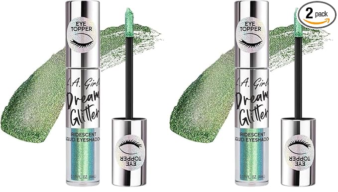 L.A. Girl Dream Glitter Liquid Eyeshadow, Cha-Ching GES93 (Pack of 2)