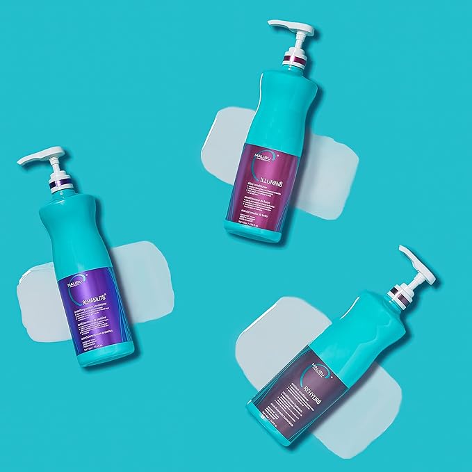 Malibu C REHABILIT8 Smoothing Protein Conditioner (33.8 oz) - Replenishes Hair Protein & Amino Acids to Prevent Breakage - Hydrating Conditioner for Damaged Hair