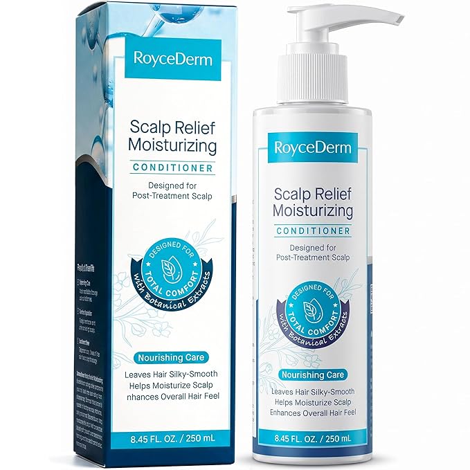 Roycederm Scalp Care Conditioner for Dry, Itchy & Flaky Scalp - Hydrating Formula for Oily Hair & Dandruff-Prone - Daily Moisturizing & Balancing Hair Conditioner