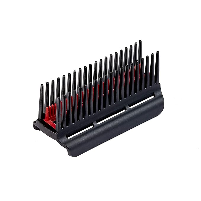 Red by Kiss 1875 Ceramic Ionic Hair Styler, Blow Dry Comb with 3 Attachments Including Detangler Pik, 4 Heat Settings & Cool Shot for Fast Drying, Straightening & Silk Press on All Hair Types