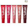 Saltair Hydrating Lip Oil Balm, Clear and Tinted Lip Gloss, Everyday Shades 5-Pack. Moisturizing Vegan Conditioning for Dry Cracked Lips with Glossy High-Shine Finish. Coconut Vanilla Flavor