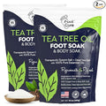 FOOT CURE Tea Tree Oil Foot Soak with Epsom Salt - Best Toenail Fungus Treatment, Athletes Foot & Softens Calluses - Soothes Sore & Tired Feet, Fungal Toe, Foot Odor Scent, Spa Pedicure (Pack of 2) | Tea Tree Oil, with Epsom Salt, Fungal Toe, Foot Odor...