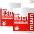 Bikini Area Exfoliator Pack 2-2% Kojic Acid Vitamin C & 7% AHA/BHA Even Skin Tone, Radiance & Glow Skin & Ingrown Hair for Rectum Intimate Butt Underarm