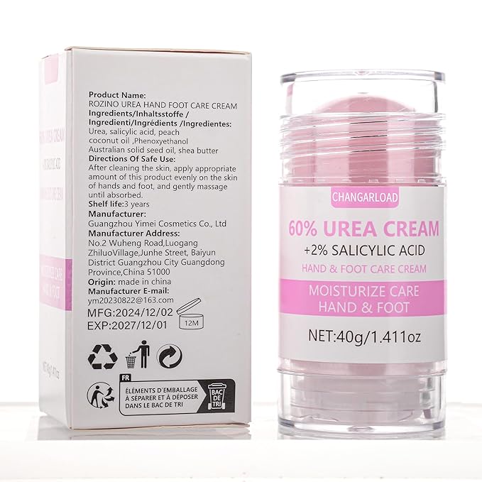 Urea Cream 60 Percent For Feet Maximum Strength - Intensive Repair Dry Cracked Skin, Urea Cream For Feet, Foot Cream For Dry Cracked Heels, 1 Pcs - 1.43 Oz