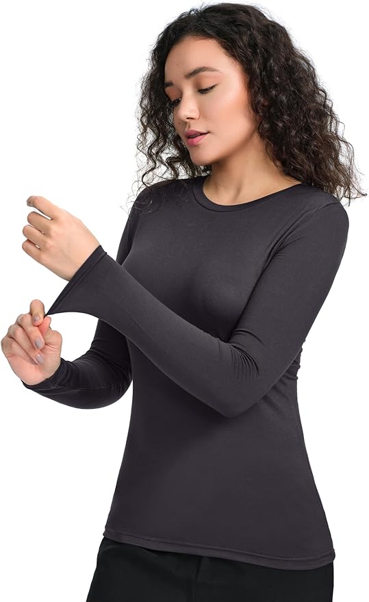 COZYFIT Scrub Undershirts Long Sleeve Women - Underscrub Comfort Tee