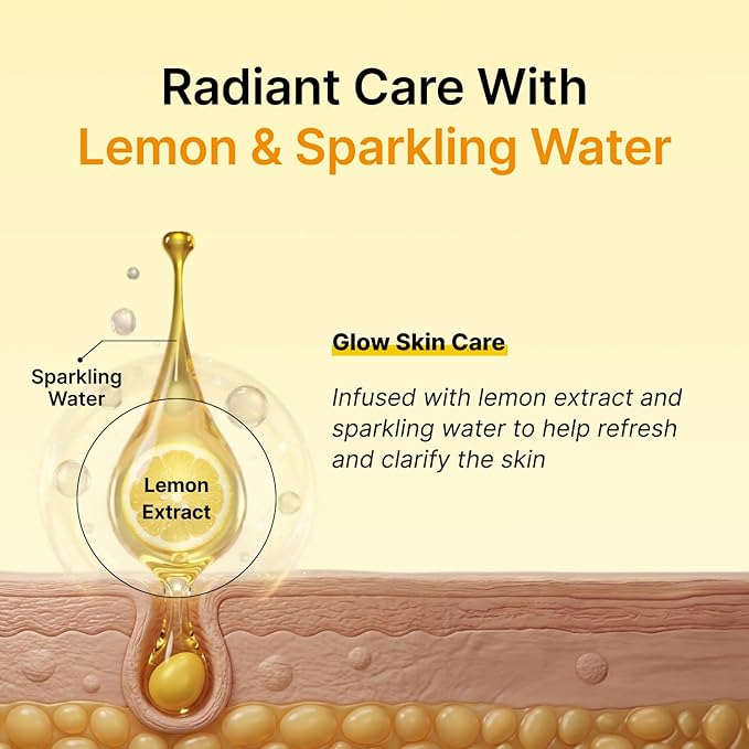 SECRETKEY Lemon Sparkling Cleansing Balm, Lemon Extract with AHA & BHA, Gentle Exfoliating and Hydrating Makeup Remover, Helps Cleanse Pores and Remove Impurities, Korean Skincare (5.07 fl oz / 150ml)