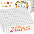 VISRIE 210 Pack Lip Balm Unlabeled, Natural Lip Balm Bulk Blank Tube, Personalized Lip Balms for Party Favors Adults and Bridal Shower Favors or Baby Shower Gifts-7 Flavors