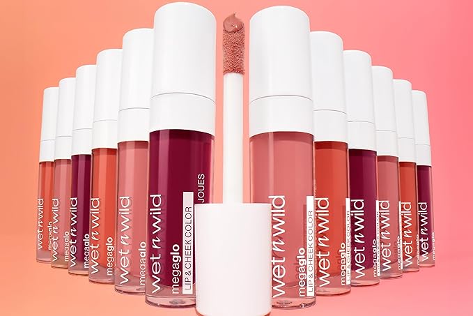 wet n wild Mega Glo Lip & Cheek Color, Creamy Berry Stain, Buildable Multi-Use Soft Matte Finish, Vegan & Cruelty-Free - Berry True (Pack of 2)