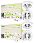 LASHVIEW Magnetic Eyelashes Natural Look, Reusable Soft Magnetic Lashes Kit with Applicator, No Glue Needed, Windproof & Waterproof for All-Day Comfort 2 Packs (L01)