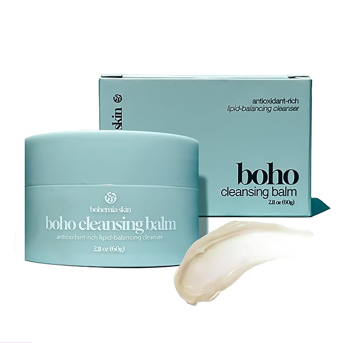 Bohemia Skin Boho Cleansing Balm – Hydrating Makeup Remover & Double Cleanse for Sensitive Skin – Manuka Honey & Sea Buckthorn – Melts Waterproof Mascara & SPF – Barrier Support Face Wash (2oz)