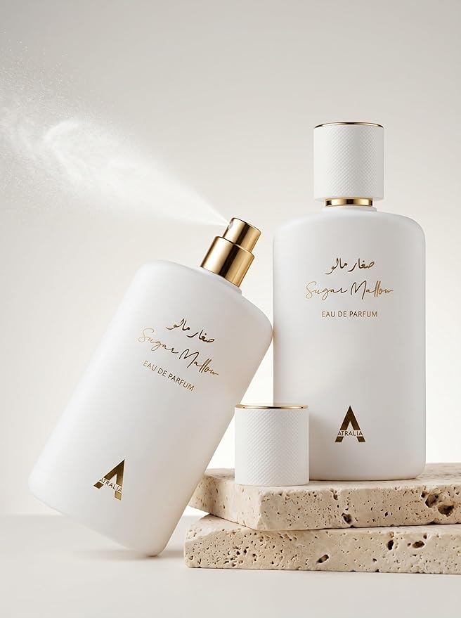 Atralia Sugar Mallow Eau de Parfum 100ml | Sweet Marshmallow, Strawberry & Vanilla Perfume for Women | Long Lasting Gourmand Fragrance with Candy Sugar & Musk