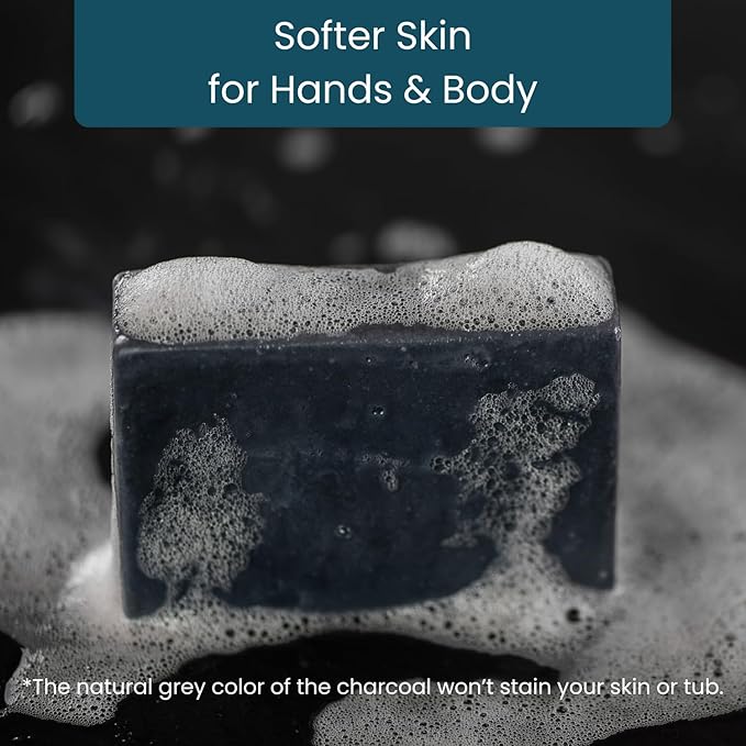 Goat Milk Soap Bar (Variety 3 Pack) - Natural Bar Soap for Men & Women - Handmade w/Real Milk, Hands/Body - Premium, Gentle, No Dyes - (Large, 5oz) Sandalwood, Charcoal, Unscented