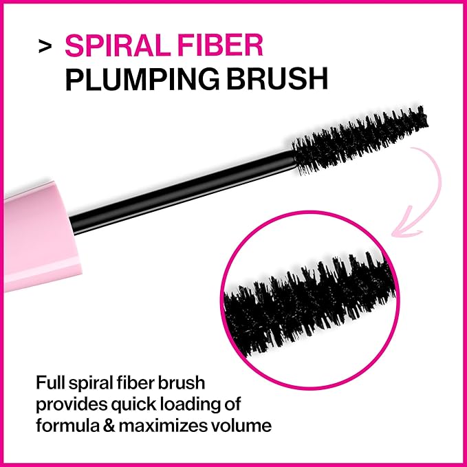 wet n wild Mega Volume Waterproof Mascara, Very Black, 0.21 Ounce,C157A (Pack of 2)