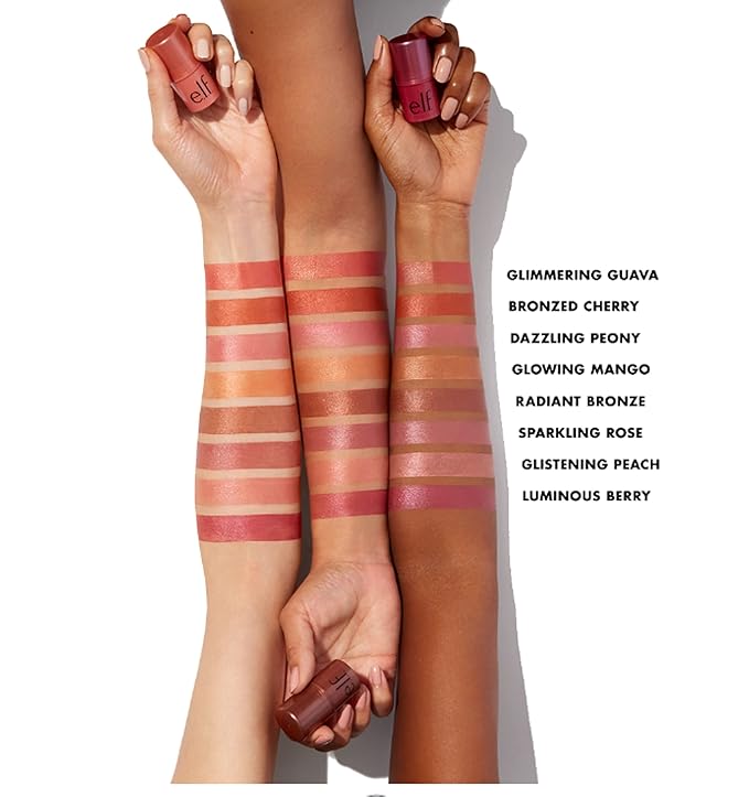 e.l.f. Monochromatic Multi Stick, Travel-Sized Luxuriously Creamy & Blendable Color, For Eyes, Lips & Cheeks, Vegan & Cruelty-Free, Glowing Mango, 0.17 Oz
