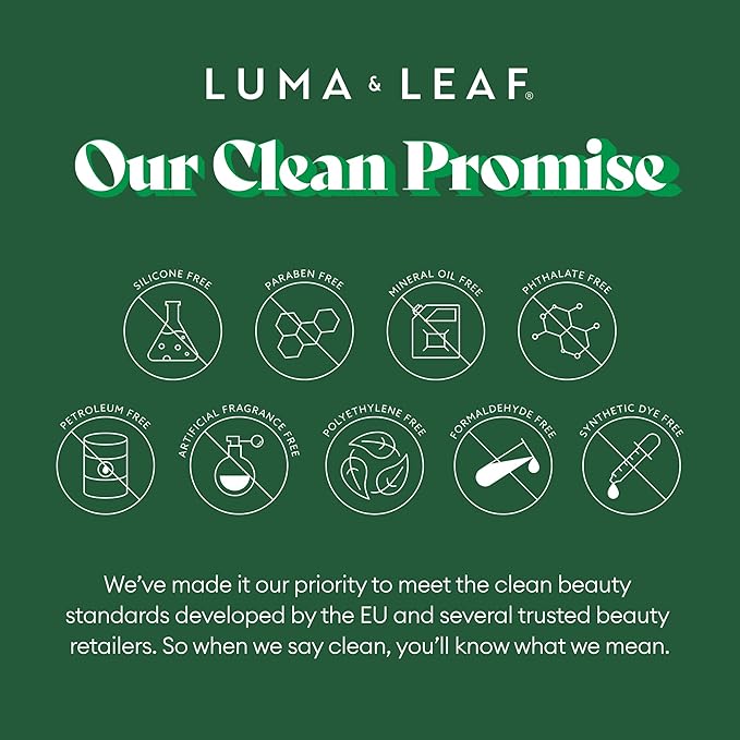 Luma & Leaf HydroRescue Beta Glucan Serum for Face - Mushroom Skin Barrier Repair Serum with Hyaluronic Acid, Passionfruit Oil - Hydrating Face Serum for Dry Sensitive Skin, Clean Beauty Skincare 1oz