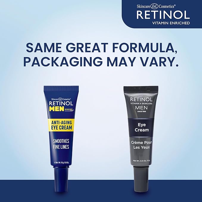 LIVAURA Retinol Men’s Eye Cream – Under Eye Treatment for Dark Circles, Puffiness & Bags, Dark Circle, Anti Aging Formula for Wrinkles, Hydrating Brightening Moisturizer for Eyes Area Care Treatment
