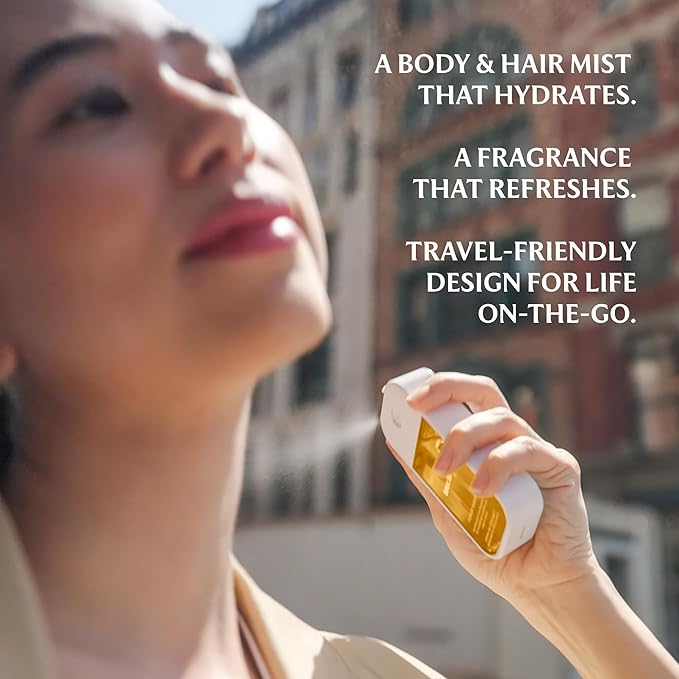 Touchland Hydrating Body & Hair Fragrance Mist – Mango Mojo – 2 FL OZ Travel Size Perfume Spray – Notes of Mango Juice, Dewy Strawberry, and Wild Honeysuckle
