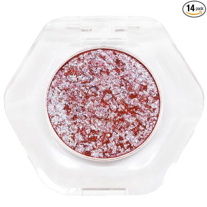 Chameleon Eyeshadow Collection, 14 Shades, Glitter Pressed Powder, Iridescent Shimmer Colors. (5th Dimension)