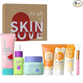 QUIYUM 6PCS Skincare - Skin Care Sets with Watermelon Cleanser, Plum Serum, Blueberry Moisturizer, Milk Honey Peel-Off Mask, Hand Wax, Foot Wax, Hydrating Cleansing Repairing, Ideal Gifts Sets