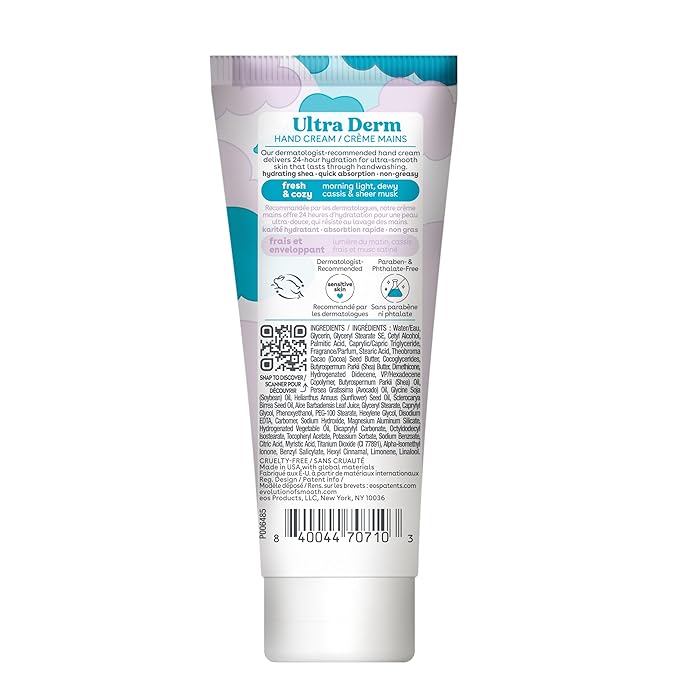 eos Shea Better Hand Cream – Fresh & Cozy, Hand Lotion, Hand-Lotion for Dry Skin, Hydrating, Shea Butter, Dry Skin Relief, Travel Size, 2.5 oz (Pack of 2)