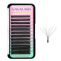 VAVALASH 6D W Shape Eyelash Extension 6D Premade Fans 0.07 C Curl Volume Lash Extensions Easy Fanning False Lashes Matte Black Volume Premade Cluster W Lashes(W Shaped-6D-0.07-C-12mm）