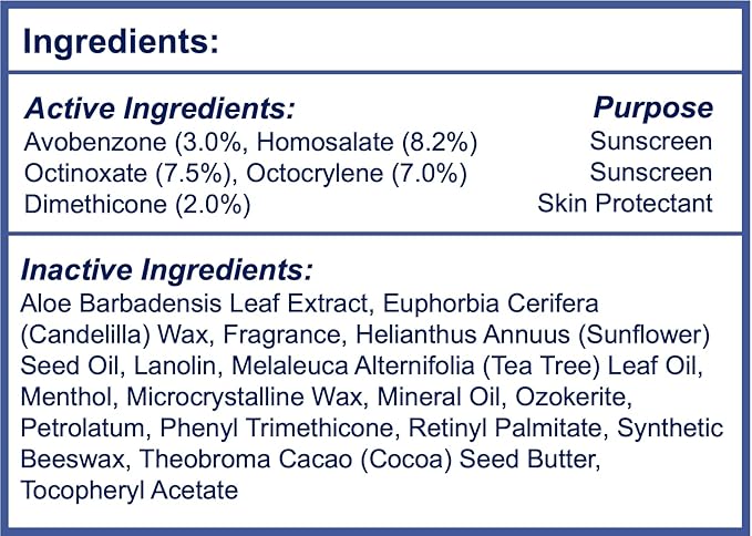 Dermatone Lips and Face Stick | Advanced Skin Protection | Skin Barrier| SPF30 | Moisturizing | Sooth & Replenish | Big Spot Stick 0.5oz