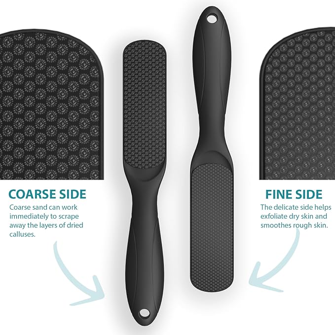 Foot File Pedicure Tool Callus Remover, Durable Foot Scrubber Dead Skin Remover, Professional Toe Cleaning Brush