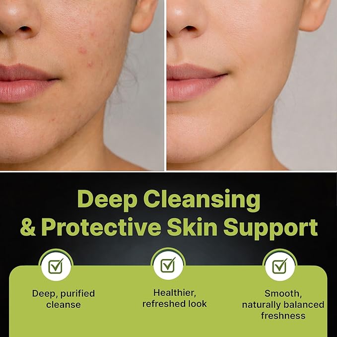 Tea Tree Oil & Vitamin E Soap Bar - Advanced Deep Cleansing, Exfoliation & Protective Care Face & Body Wash - Natural Korean Cold-Pressed Formula with Shea Butter, Coconut & Peppermint Oil - 2 Pack