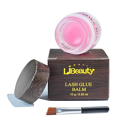 Libeauty Lash Lift Balm Glue Strong Sticky Lash Lift Adhesive Latest Gentle Formula Eyelash & Eyebrow Perm Glue Balm Brow Lamination Gel 10G/0.35OZ