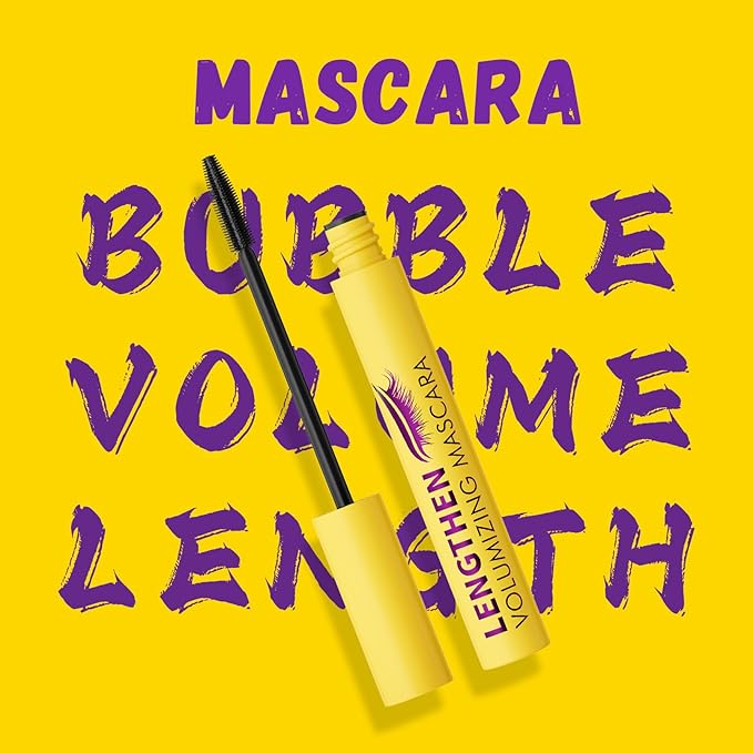 Colossal Bubble Mascara - Air Volume & Curl Formula for Lashes, Clump-Proof & Long-Lasting, Enhances Natural Look with Curl Boost Lash (#02 Brwon)