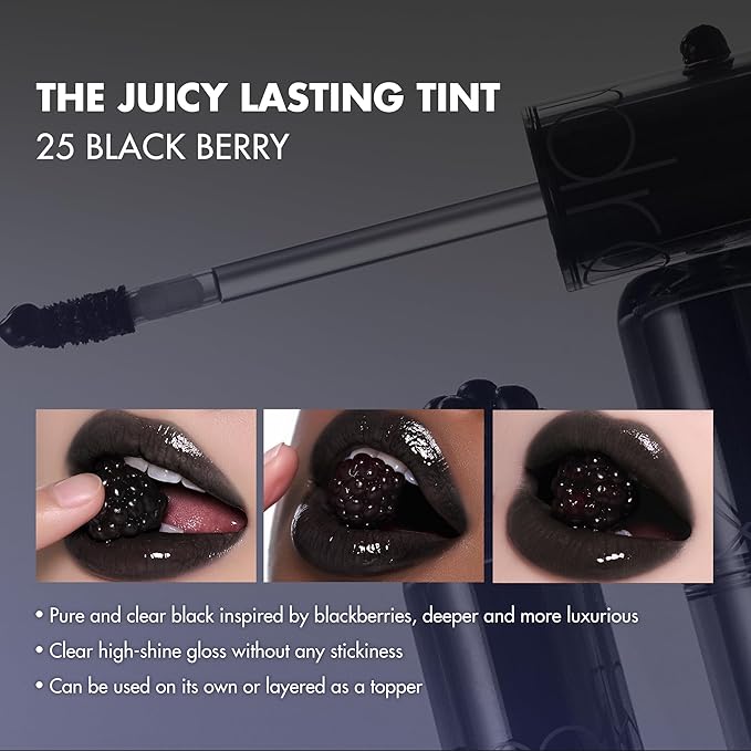 Rom&nd Black Lip Trio Limited Edition K-Beauty Set | Authentic Glossy, Matte & Liner | Hydrating, Buildable, Versatile Makeup Kit