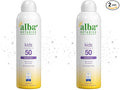 Alba Botanica Kids Sunscreen Spray for Face and Body, Tropical Fruit, Broad Spectrum SPF 50, Water Resistant, 5 fl. oz. Bottle (Pack of 2)