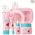QUIYUM Watermelon Skin Care for Teen Girls, Daily Routine Skincare Sets- Smooth, Clean, Oil Control, Firm, Hydrate, Glow Up,, for All Skin 4PCS, Mother's Day Birthday Gift for Women, Wife, Girlfriend