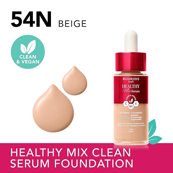 Bourjois Fond de Teint Healthy Mix Serum Foundation for a natural look (54N Beige)