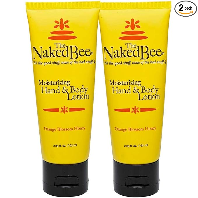 The Naked Bee Orange Blossom Honey Hand and Body Lotion, 2.25 Oz - 2 Pack
