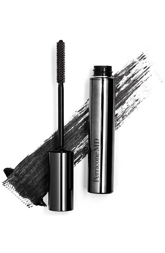 Perricone MD No Makeup Mascara - 2-in-1 Lash Treatment & Makeup Mascara - Cruelty-Free, Vegan, Soft Black - Double-Sided Brush for Volume & Length - Gel Serum with Vitamin E & Avocado Oil - 1 Count