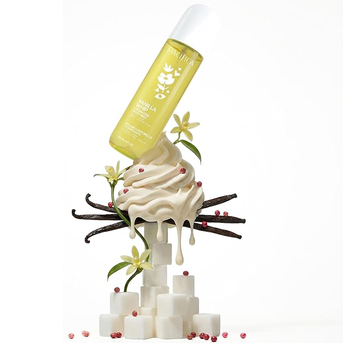 Pacifica Vanilla Whip Body Mist, 5 oz (148 mL), Vegan & Cruelty-Free, Mood-Activating Fragrance Spray, Odor Neutralizing, Skin Hydrating, Phthalate-Free