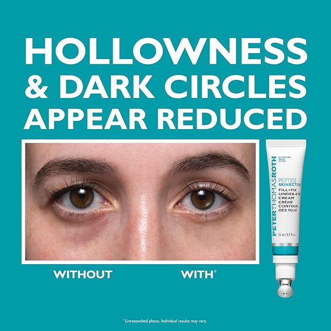 Peter Thomas Roth | Full-Size Peptide Skinjection™ Solutions 2-Piece Face & Eye Kit | Anti-Aging Peptide Skincare Set, Under-Eye Cream and Moisturizer