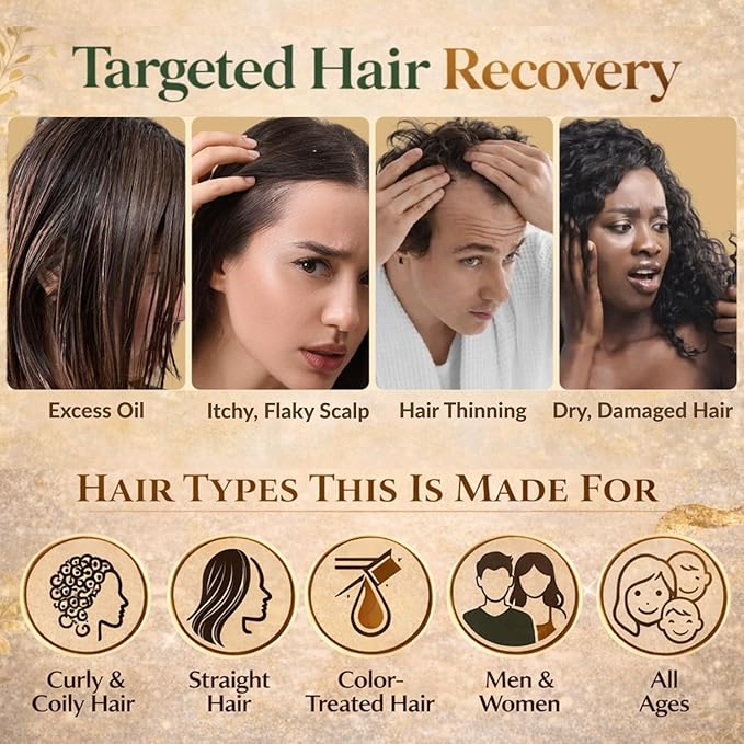 Batana Oil Shampoo and Conditioner Set for Men & Women with Rosemary & Castor Oil – Hair Growth Support & Sulfate-Free Hair Strengthening for Dry Damaged & Thinning Hair – 16 fl oz Each TRUÉ PURSUÉ