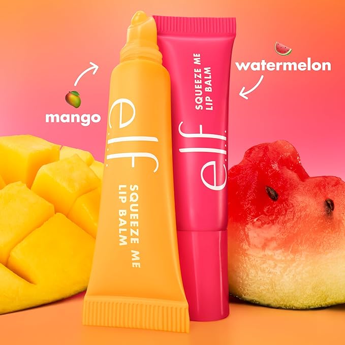 e.l.f. Squeeze Me Lip Balm, Moisturizing Lip Balm for A Sheer Tint of Color, Infused with Hyaluronic Acid, Vegan & Cruelty-Free